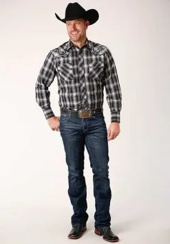Roper Apparel Men's Roper Snap Front Shirt #01-001-0016-1005 -Men's Plaid Shirt Sales 00c688ded8ad0f91f9fe684975e1cfdd