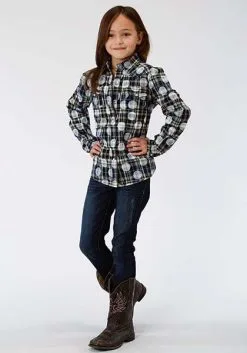 Roper Apparel And Footwear Girl's Roper Snap Front Shirt #380-597-6774BR-C