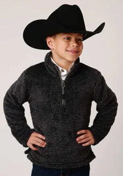Roper Apparel ONLINE SPECIAL Boy's Roper Fleece Pullover #03-397-0250-7122GY