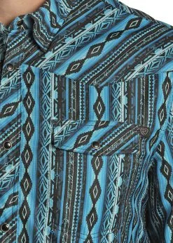 Men's Rock & Roll Cowboy Ripstop Snap Front Shirt #RRMSOSR09W -Men's Plaid Shirt Sales 035f590501e251565b66db304bb1ef27