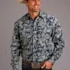 Men's Stetson Snap Front Shirt #11-001-0425-1058 -Men's Plaid Shirt Sales 0479b79c6daf6c76cf8f6eaf7826ac04