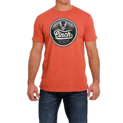 Men's Cinch Orange T-Shirt #MTT1690544HOR