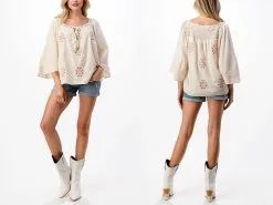 Women's Miss Me Blouse #MT2119L