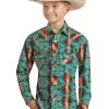 Boy's Rock & Roll Cowboy Snap Front Shirt #RRBSOSRZ15 -Men's Plaid Shirt Sales 098105581079fbac7c47b3674288e823