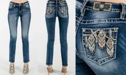 Women's Miss Me Mid-Rise Straight Leg Jean #M3828T