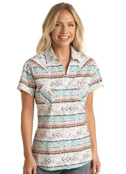 Rock & Roll Cowgirl Women's Rough Stock Snap Front Shirt #RSWS1SRZDN