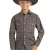 Boy's Rock & Roll Cowboy Snap Front Shirt #RRBSOSRZ1H -Men's Plaid Shirt Sales 0b549f396af128ff0c0efe2e32ad770f