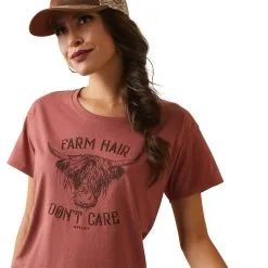 Women's Ariat Farm Hair T-Shirt #10044613 -Men's Plaid Shirt Sales 0c18c2bc54b435f2e72314672628a9cf