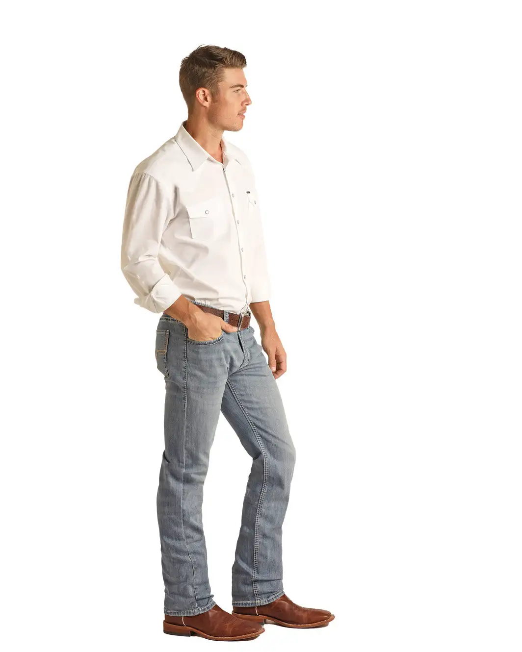 Men's Rock & Roll Cowboy Revolver Jean #RRMD1RRZSG 3 Men's Rock & Roll Cowboy Revolver Jean #RRMD1RRZSG