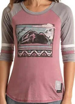 Rock & Roll Denim Women's Rock & Roll Cowgirl T-Shirt #WLWT21RZI2 -Men's Plaid Shirt Sales 0db6d2f79638b998cd67bf7bfb5d1e85