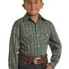 Boy's Rough Stock Snap Front Shirt #RSBSOSRYT3 -Men's Plaid Shirt Sales 0e946ff69718ff2942fa9415555e88e4