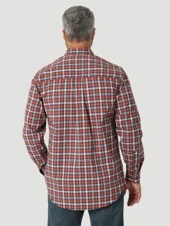 Men's Wrangler Rugged Wear Wrinkle Resist Button Down Shirt #112317310X -Men's Plaid Shirt Sales 0e9dc2c268df949c4c49f6db2c0be125
