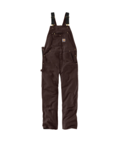 Men's Carhartt Dark Brown Bibs #102776-DKB -Men's Plaid Shirt Sales 102776 1