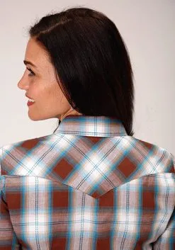 Roper Apparel Women's Roper Snap Front Shirt #03-050-0062-4030BR -Men's Plaid Shirt Sales 13013f4649c277673dadeebc5a3bc5d7