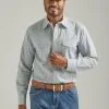 Men's Wrangler Geometric Button Down Shirt #112327798