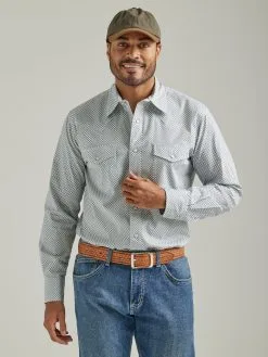 Men's Wrangler Geometric Button Down Shirt #112327798