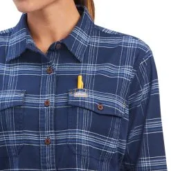 Women's Ariat Rebar Flannel DuraStretch Button Down Work Shirt #10041594 -Men's Plaid Shirt Sales 145f033103823675075f3ed41cfe9520