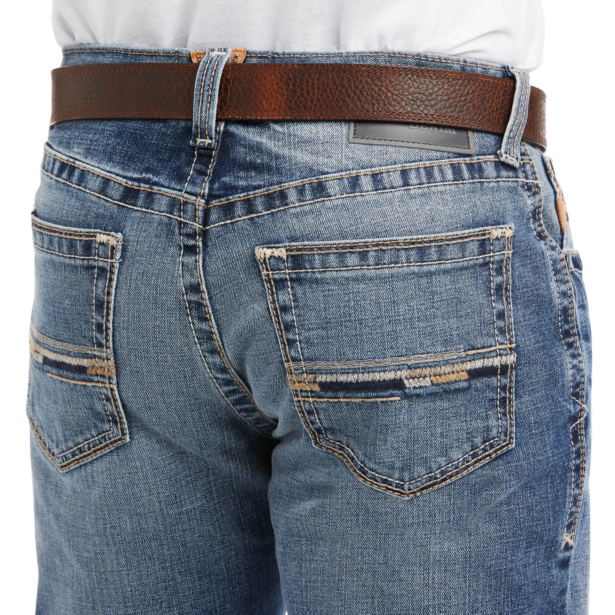 Men's Ariat M4 Low Rise Stretch Longspur Stackable Straight Leg Jean #10036879 4 Men's Ariat M4 Low Rise Stretch Longspur Stackable Straight Leg Jean #10036879 - Image 2