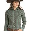 PANHANDLE Women's Rough Stock Snap Front Shirt #RSWSOSRYT3