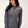 Roper Apparel Women's Roper Snap Front Shirt #01-050-0024-4023 -Men's Plaid Shirt Sales 198abb37fa0b2f02a548db582896747e