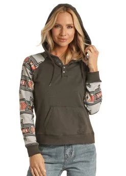 Red Label Women's Rock & Roll Cowgirl Hoodie #RRWT94R04G