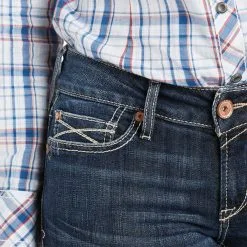 Women's Ariat R.E.A.L. Arrow Fit Mid-Rise Boot Cut Esther Jean #10034662-C -Men's Plaid Shirt Sales 1b2492ef928394c2c7816149584d170b