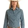 Rock & Roll Cowgirl Women's Rough Stock Snap Front Shirt #RSWSOSRZD2 -Men's Plaid Shirt Sales 1b26688dd6773dd9264941059d699c3c
