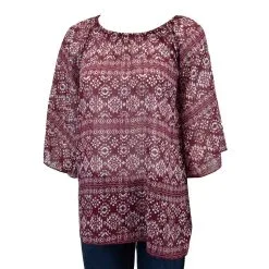 COWBOY HARDWARE Women's Cowgirl Hardware Blouse #255224-120-W