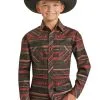 Boy's Rock & Roll Cowboy Snap Front Shirt #RRBSOSRZ1J -Men's Plaid Shirt Sales 1bdc158c9397c025b7ca8af706285f3a