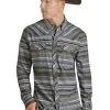 PANHANDLE Men's Rock & Roll Cowboy Snap Front Shirt #RRMSOSRYZO -Men's Plaid Shirt Sales 1e5f317b03e93bcc518a4470244f924c