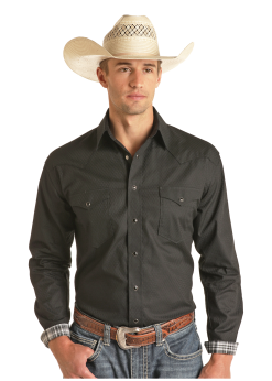 ROCK & ROLL COWBOY Men’s Rough Stock Snap Front Shirt #RSMSOSR0P6
