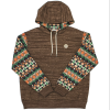 Men's Hooey Brown Aztec Hoodie #HH1192BR -Men's Plaid Shirt Sales 229e7027ae9f08f3628ae46be3bfd476