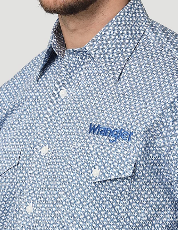Men's Wrangler Logo Button Down Shirt #2314906 6 Men's Wrangler Logo Button Down Shirt #2314906 - Image 4