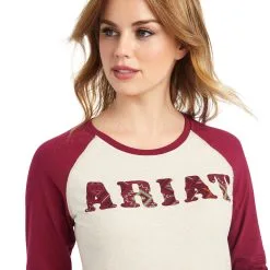 Women's Ariat REAL Logo Baseball T-Shirt #10042297 -Men's Plaid Shirt Sales 247ba5b335141dbcf5a3d21219c02abe