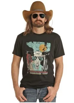 Red Label Men's Rock & Roll Cowboy Dale Brisby T-Shirt #RRUT21R069