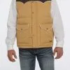 Men's Cinch Quilted Vest #MWV1578001GLD -Men's Plaid Shirt Sales 266120bbe2fbc5574d4670a32df610a7