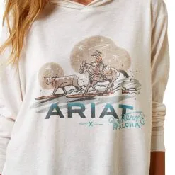Women's Ariat Surfing Longhorn Western Aloha Hooded T-Shirt #10044958 -Men's Plaid Shirt Sales 26822e4fe4487eb7a6d62090996b357b
