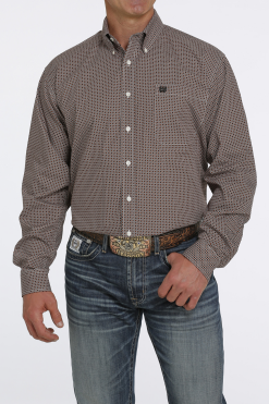 Men's Cinch Cream Button Down Shirt #MTW1105454