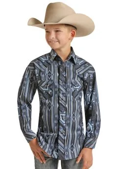 PANHANDLE Boy's Rock & Roll Cowboy Snap Front Shirt #RRBSOSRZ1E