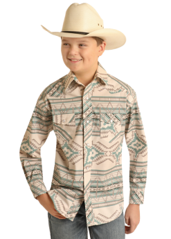Boy's Rock & Roll Cowboy Snap Front Shirt #RRBSOSR0R7