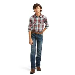 Boy's Ariat Hugh Retro Fit Snap Front Shirt10039517 -Men's Plaid Shirt Sales 2978fc367fcf37ea0a76859abb4ccac8