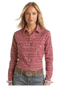 Women's Rough Stock Snap Front Shirt #RSWSOSRZD5