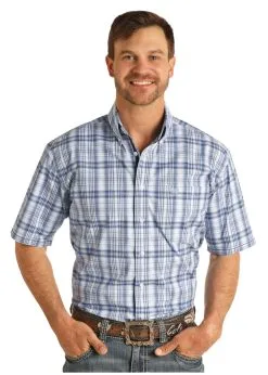 PANHANDLE Men's Rough Stock Button Down Shirt #R1D3266-C