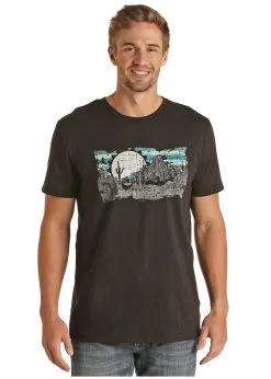 Red Label Men's Rock & Roll Cowboy T-Shirt #RRUT21R065