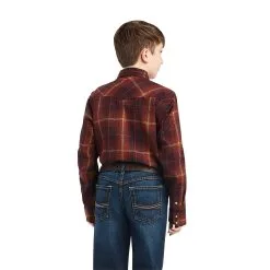 Boy's Ariat Hiller Retro Fit Snap Front Shirt #10042155 -Men's Plaid Shirt Sales 2d15ac2e43f5bac37c34a66ed081db12