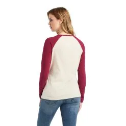 Women's Ariat REAL Logo Baseball T-Shirt #10042297 -Men's Plaid Shirt Sales 2ecdfceef03b4815ffa846ef09b2684c