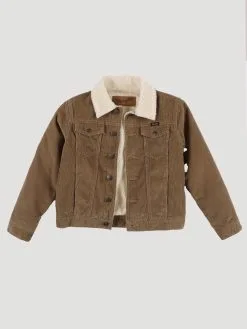 Boy's Wrangler Sherpa Lined Corduroy Jacket #112318261