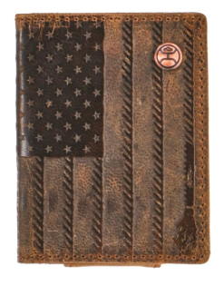 Men's Hooey Liberty Roper Bi-Fold Money Clip #HFW003-BRBK