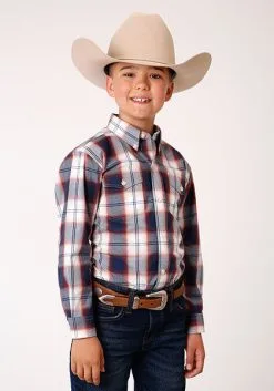 Roper Apparel Boy's Roper Button Down Shirt #03-030-0378-4048