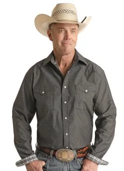 ROCK & ROLL COWBOY Men's Rough Stock Snap Front Shirt #RSMSOSRZCV